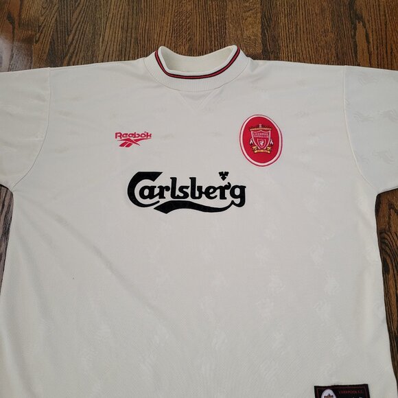 Liverpool Jersey Vintage 1996 1997 Reebok Rare Authentic Soccer Jersey LFC - Picture 2 of 15